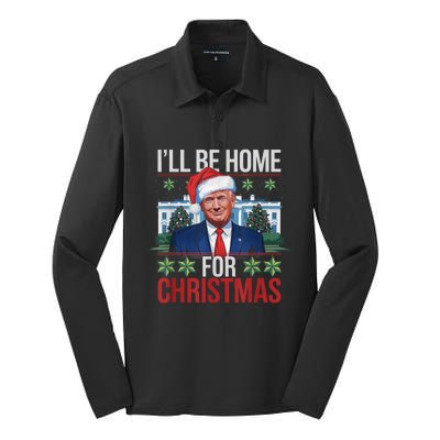 Trump Uglyfor Christmas Funny Trump Ugly Christmas Silk Touch Performance Long Sleeve Polo