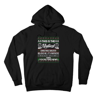 Trump Ugly Christmas Sweater Hoodie