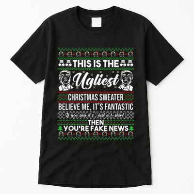 Trump Ugly Christmas Sweater Tall T-Shirt