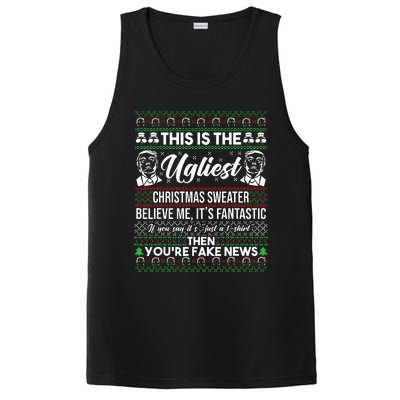 Trump Ugly Christmas Sweater PosiCharge Competitor Tank