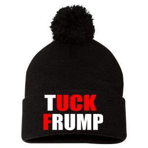 Tuck Frump Anti Trump Pom Pom 12in Knit Beanie