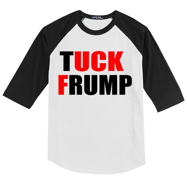 Tuck Frump Anti Trump Kids Colorblock Raglan Jersey