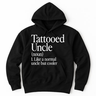 Tattooed Uncle Definition Tattoo Retro Aesthetic Family Hoodie
