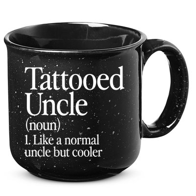 Tattooed Uncle Definition Tattoo Retro Aesthetic Family 15oz Campfire Ceramic Mug
