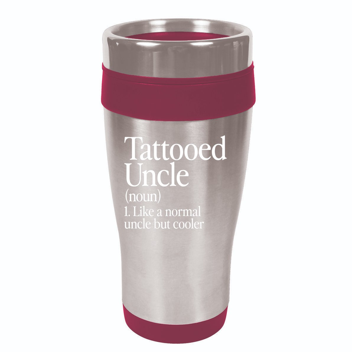 Tattooed Uncle Definition Tattoo Retro Aesthetic Family 16oz Travel Tumbler