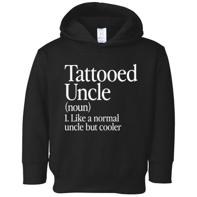 Tattooed Uncle Definition Tattoo Retro Aesthetic Family Toddler Hoodie