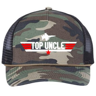 Top Uncle Funny Fathers Day Uncle Gifts Retro Rope Trucker Hat Cap