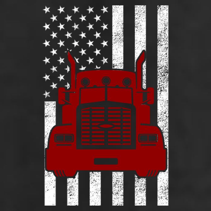 American Trucker USA Flag 7 Panel Mesh Trucker Snapback Hat