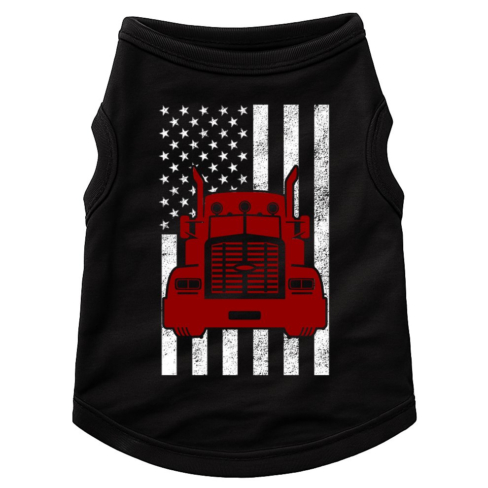 American Trucker USA Flag Doggie Tank