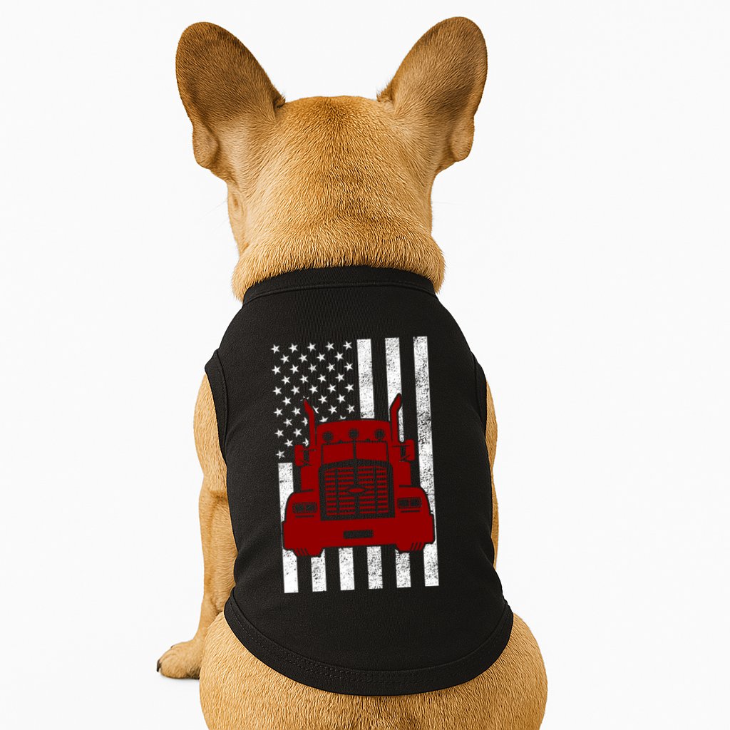 American Trucker USA Flag Doggie Tank