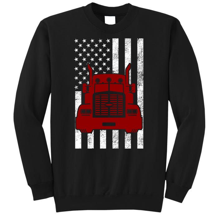 American Trucker USA Flag Sweatshirt