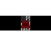 American Trucker USA Flag Bumper Sticker