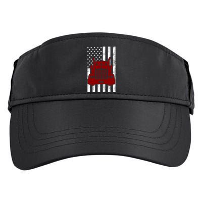 American Trucker USA Flag Adult Drive Performance Visor
