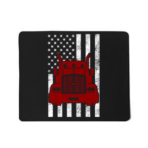 American Trucker USA Flag Mousepad