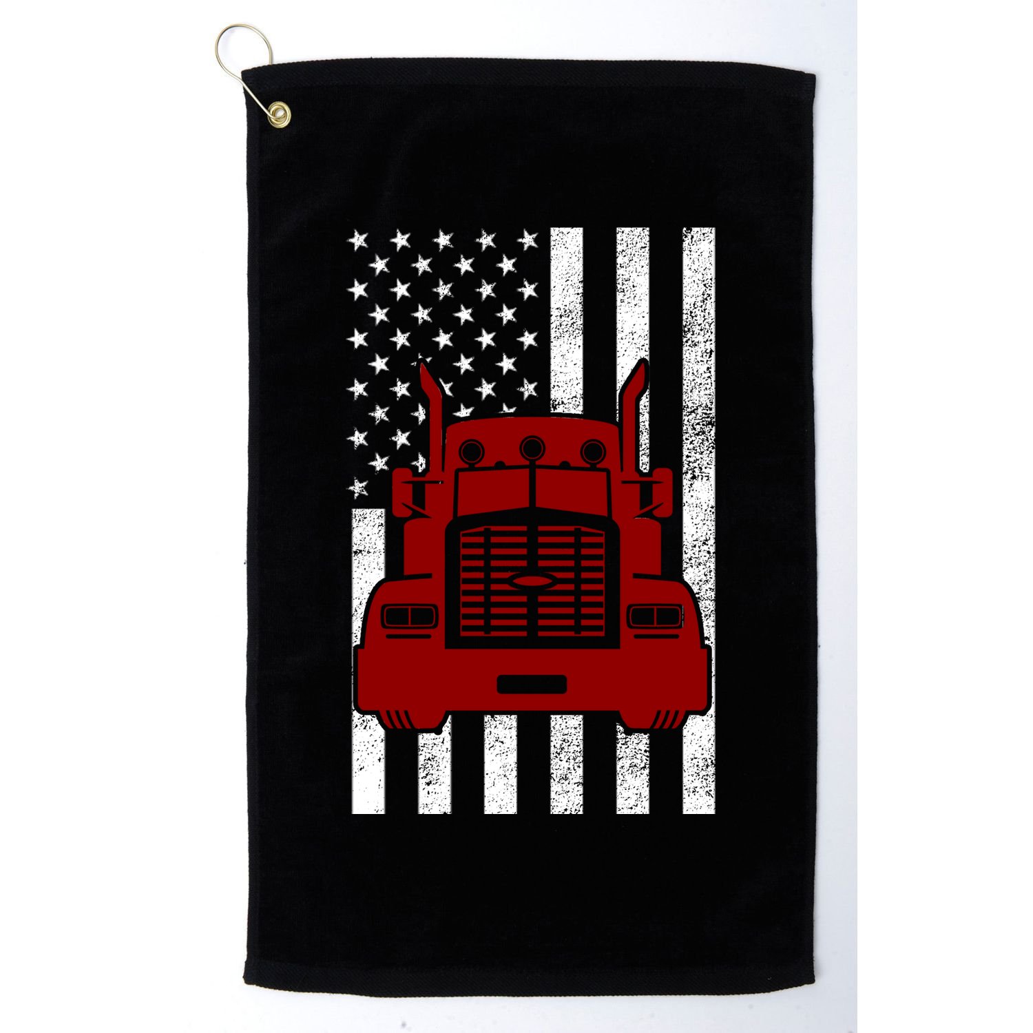 American Trucker USA Flag Golf Towel