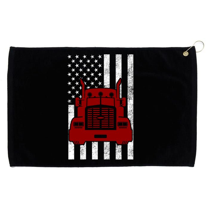 American Trucker USA Flag Grommeted Golf Towel