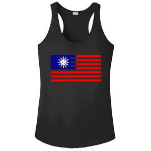 Taiwan Usa Flag Taiwanese American Citizen Nationality Gift Ladies PosiCharge Competitor Racerback Tank