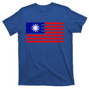 Taiwan Usa Flag Taiwanese American Citizen Nationality Gift T-Shirt