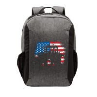 Tractor USA Flag Design For Patriotic Farmer Vector Backpack