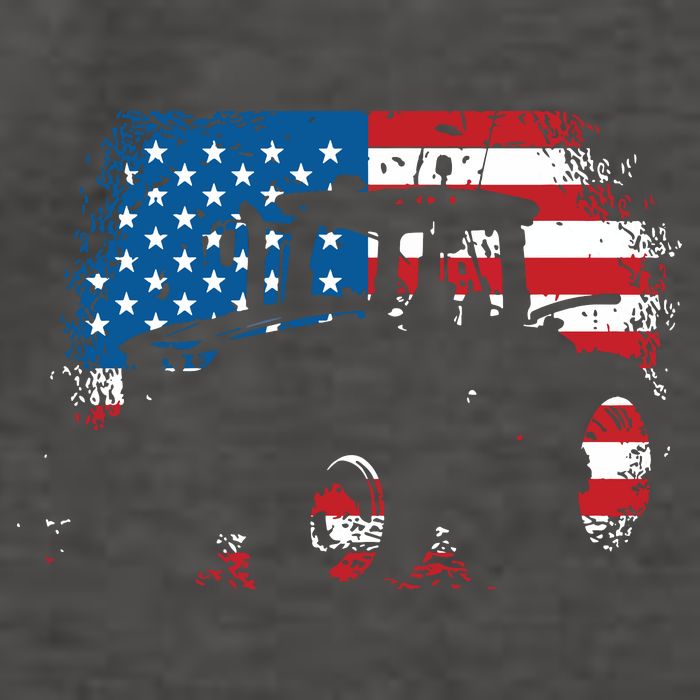 Tractor USA Flag Design For Patriotic Farmer Vector Backpack