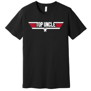 Top Uncle Funny Uncle 80s Father's Day Gift Premium T-Shirt