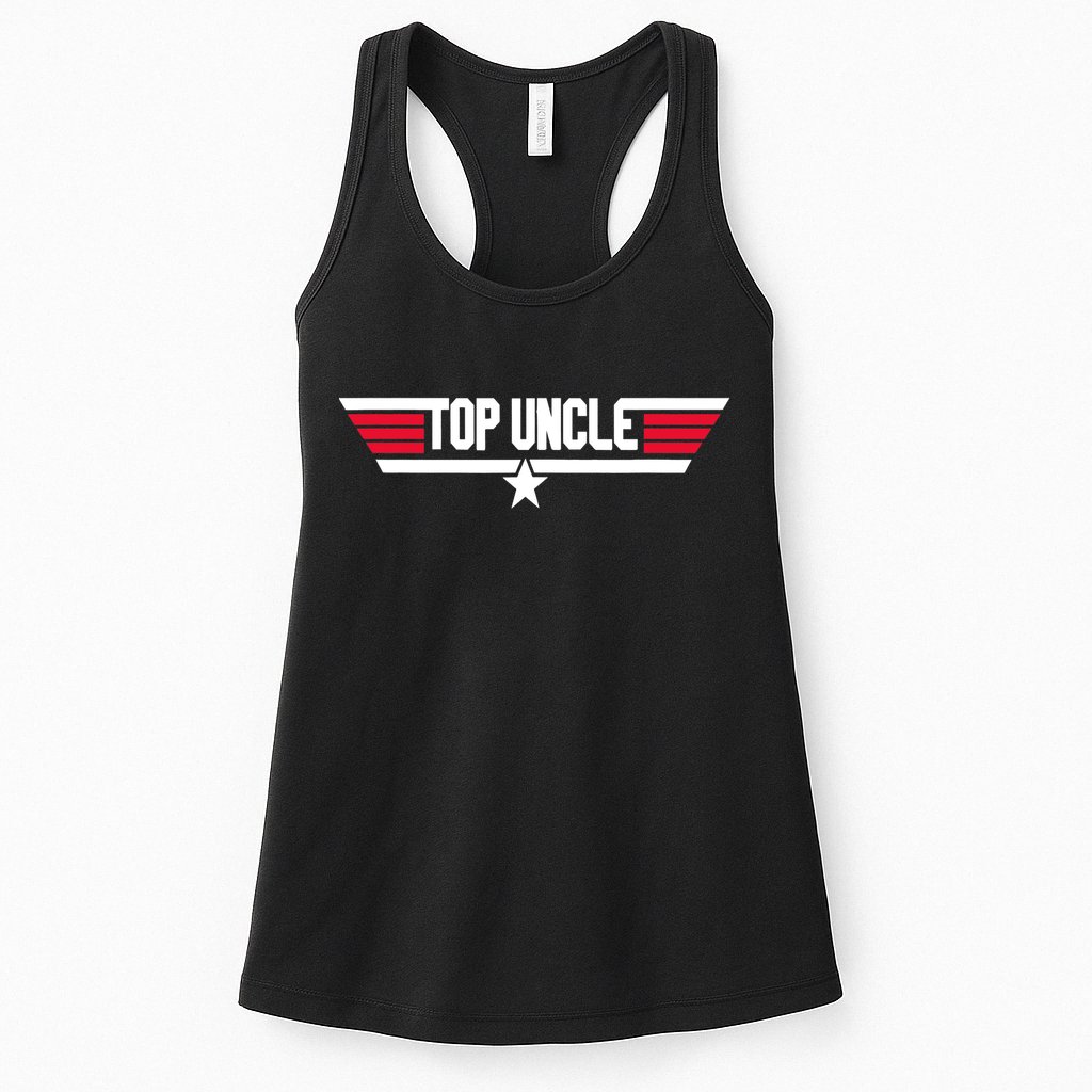 Top Uncle Funny Uncle 80s Father's Day Gift Womens Tank Top