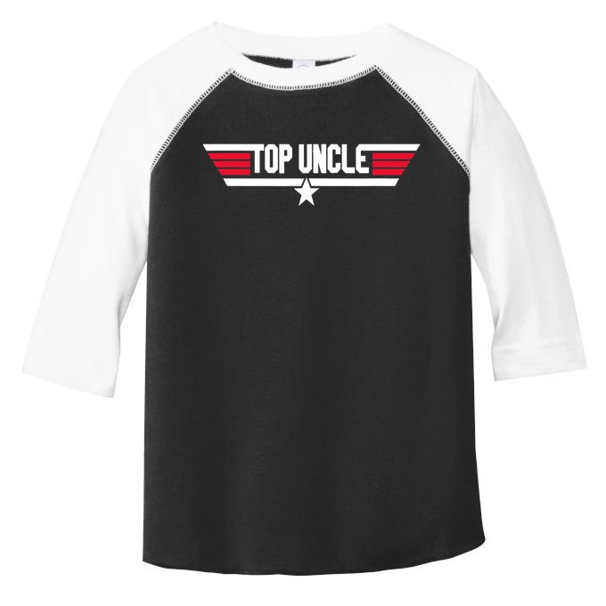 Top Uncle Funny Uncle 80s Father's Day Gift Toddler Fine Jersey T-Shirt