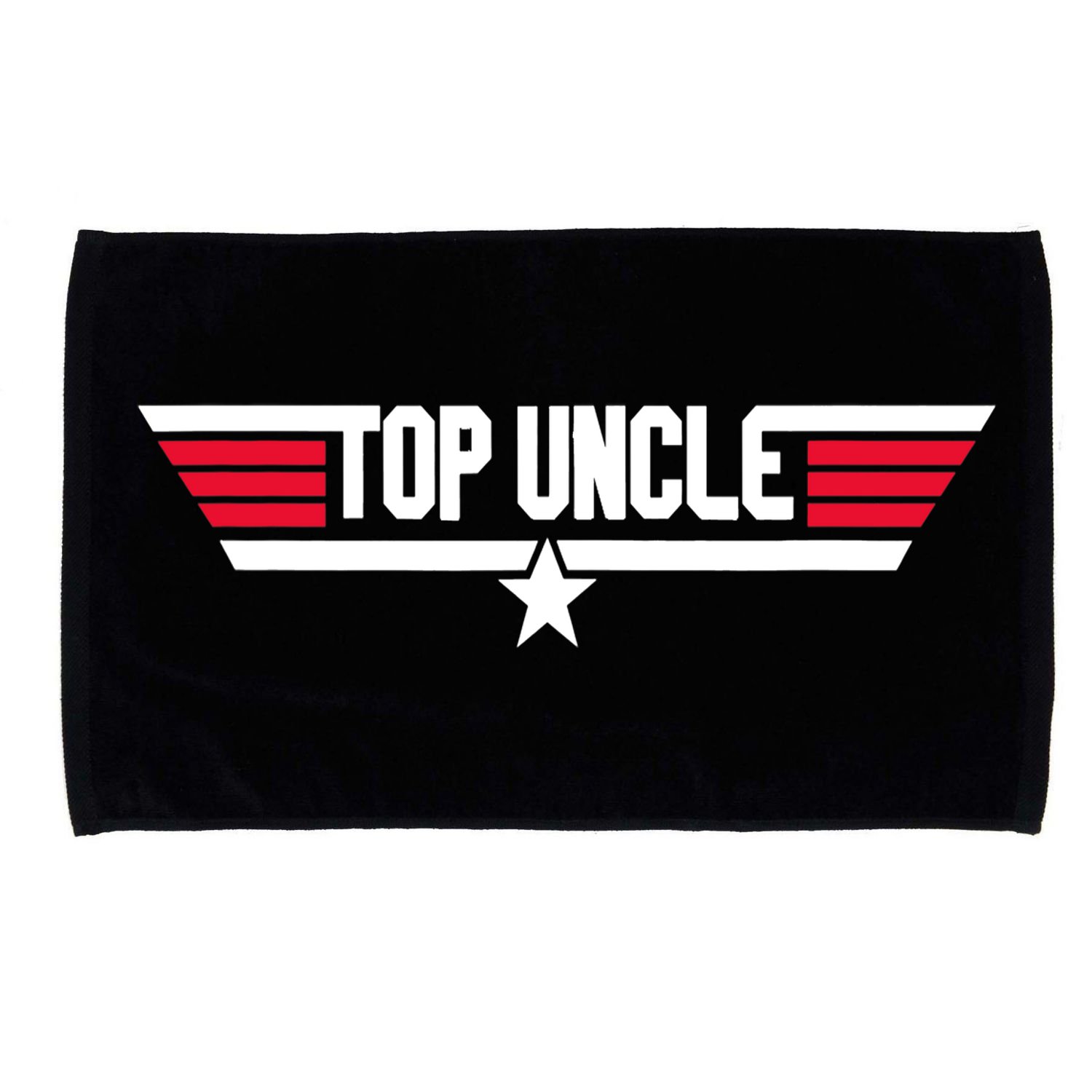 Top Uncle Funny Uncle 80s Father's Day Gift Microfiber Hand Towel