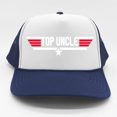 Top Uncle Funny Uncle 80s Father's Day Gift Trucker Hat