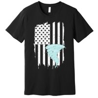 Tornado Us Flag Hurricane Storm Tornado Chaser Premium T-Shirt