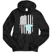 Tornado Us Flag Hurricane Storm Tornado Chaser Tie Dye Hoodie