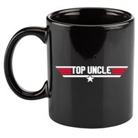 Top Uncle Funny Uncle 80s Father's Day Gift 11oz C Handle Ceramic Mug