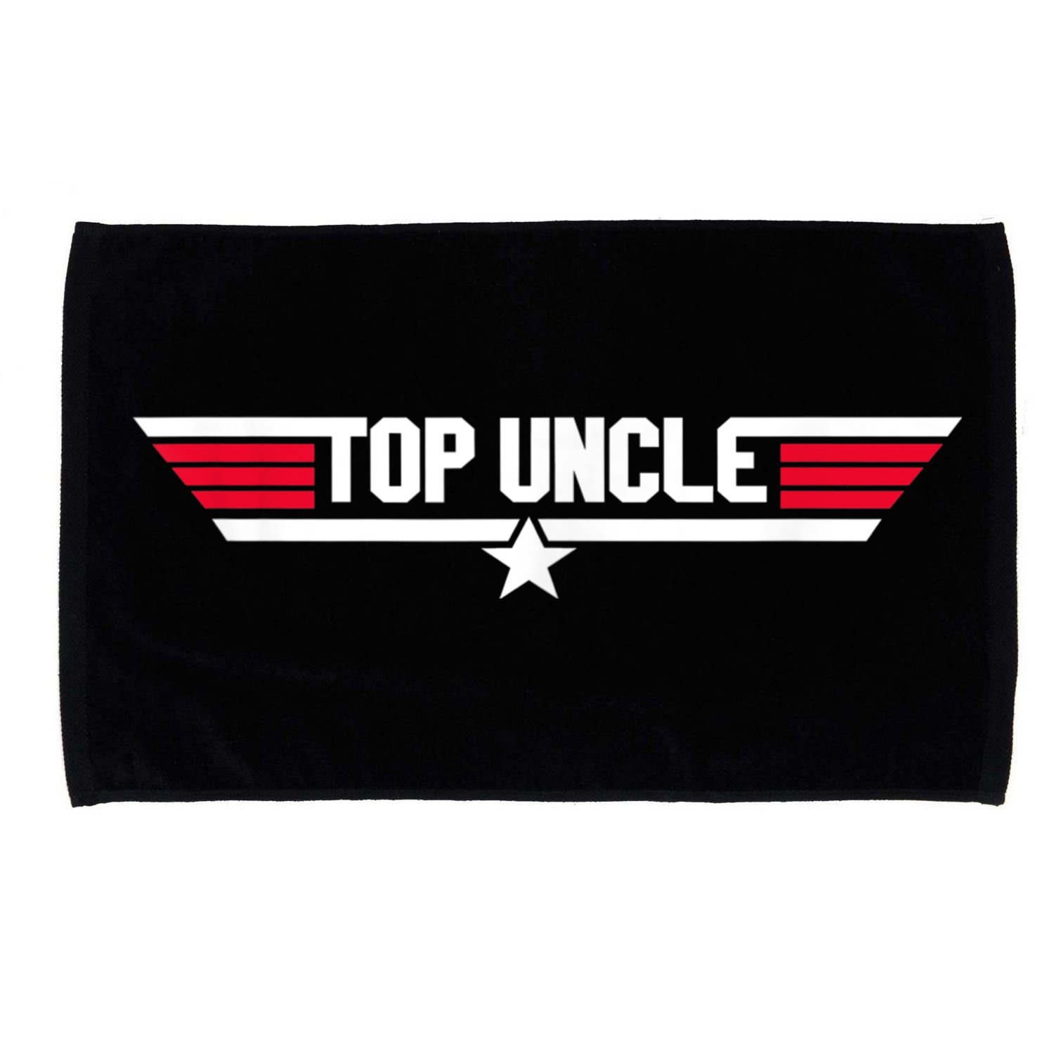 Top Uncle Funny Uncle 80s Father's Day Gift Microfiber Hand Towel