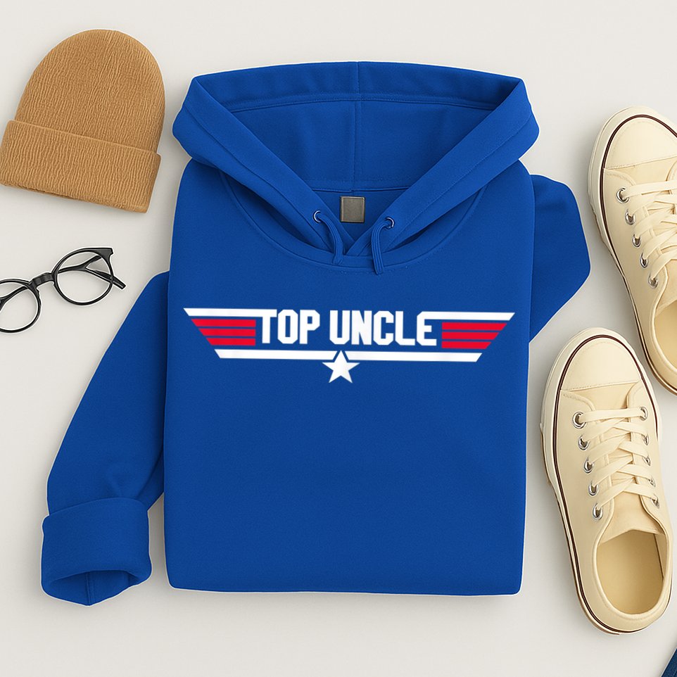 Top Uncle Funny Uncle 80s Father's Day Gift Hoodie