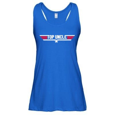 Top Uncle Funny Uncle 80s Father's Day Gift Ladies Essential Flowy Tank