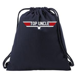 Top Uncle Funny Uncle 80s Fathers Day Gift Drawstring Bag