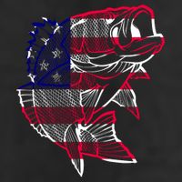Transparent USA Fish Flag Adult Drive Performance Visor