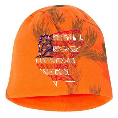 Transparent USA Fish Flag Kati - Camo Knit Beanie