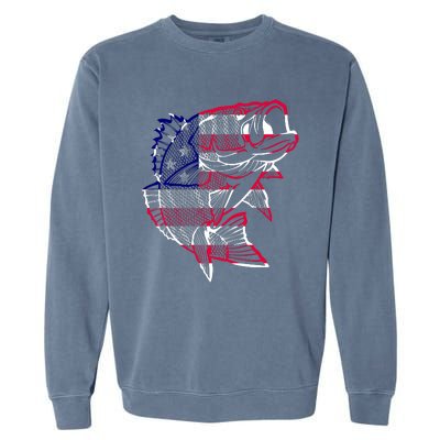 Transparent USA Fish Flag Garment-Dyed Sweatshirt