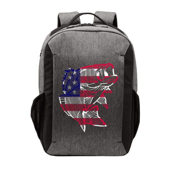 Transparent USA Fish Flag Vector Backpack