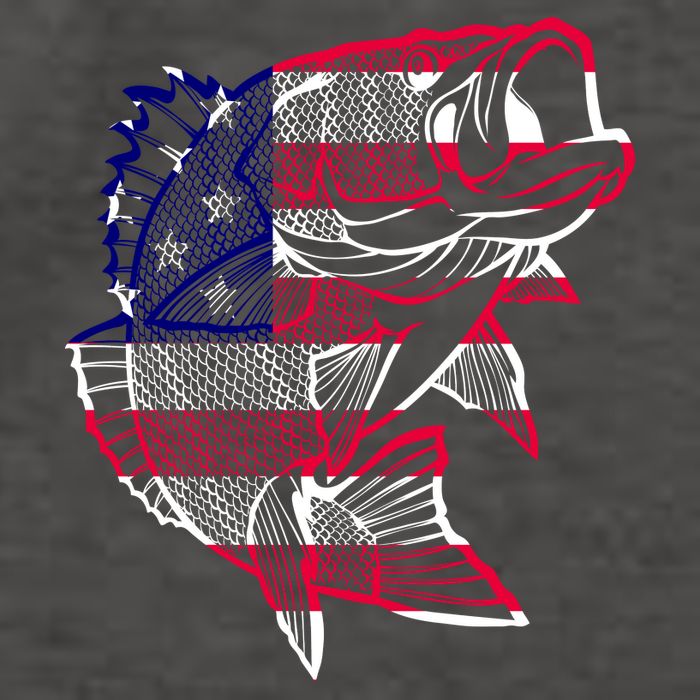 Transparent USA Fish Flag Vector Backpack