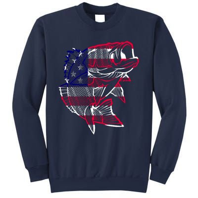 Transparent USA Fish Flag Sweatshirt