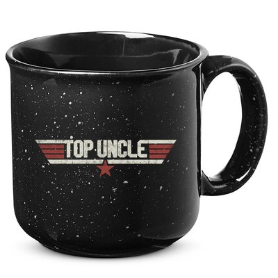 Top Uncle Funny Vintage 80s Gift Uncle 80s 1980 Cute Gift 15oz Campfire Ceramic Mug