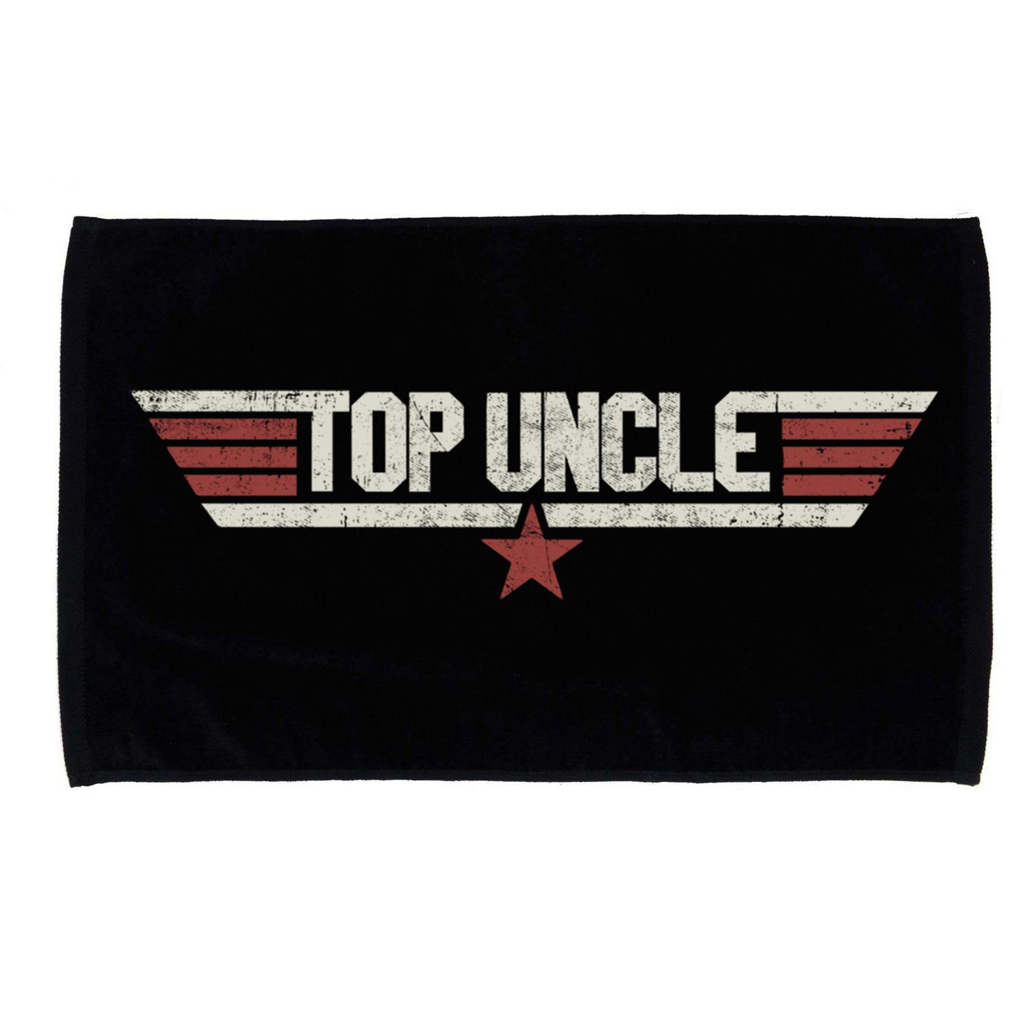 Top Uncle Funny Vintage 80s Gift Uncle 80s 1980 Cute Gift Microfiber Hand Towel