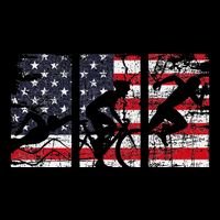 Triathlon Usa Flag Triathlete Athlete Sports Swim Run Bike Apron