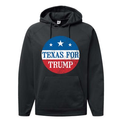 Texas Usa Flag Vote For Donald Pro Trump Republican Performance Fleece Hoodie