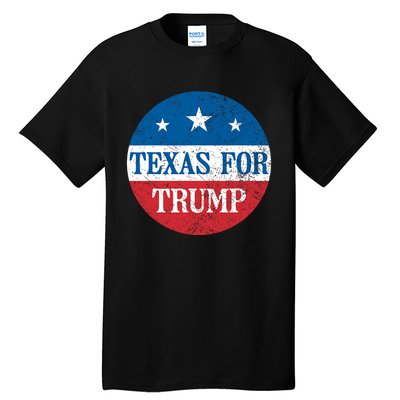 Texas Usa Flag Vote For Donald Pro Trump Republican Tall T-Shirt