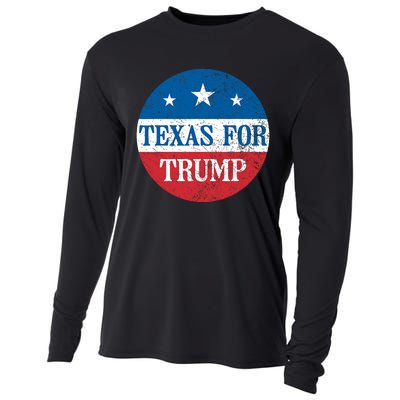 Texas Usa Flag Vote For Donald Pro Trump Republican Cooling Performance Long Sleeve Crew