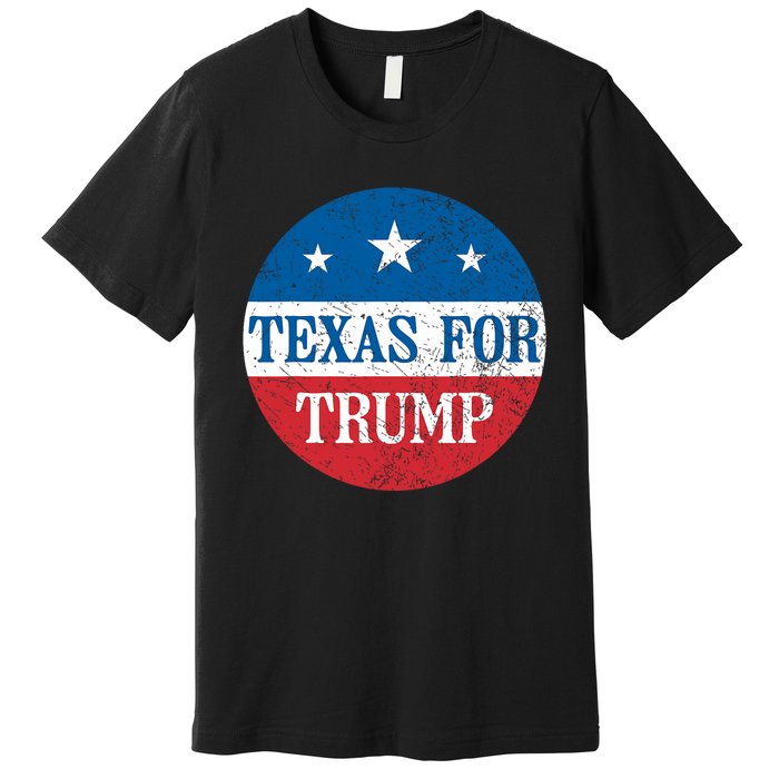 Texas Usa Flag Vote For Donald Pro Trump Republican Premium T-Shirt