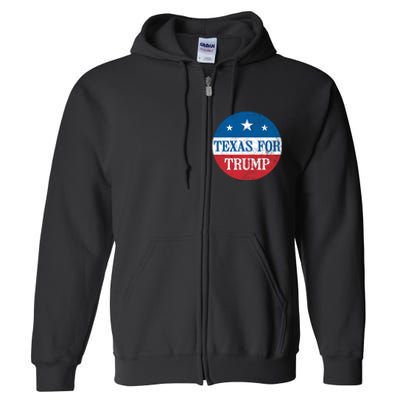 Texas Usa Flag Vote For Donald Pro Trump Republican Full Zip Hoodie